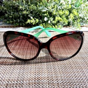 Oleg Cassini Teal & Tortoise Sunglasses